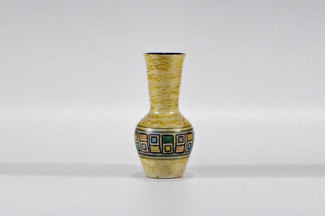 Foto Yellow Patterned Vase, Germany h25 B5