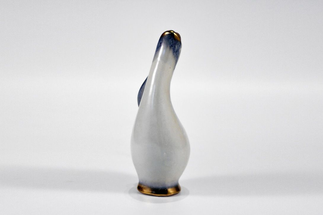 Foto Open Mouth Curved Swan Neck Vase h24 B4