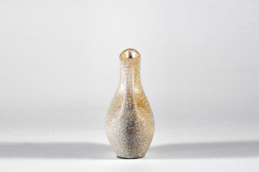 Foto Cracked Eggshell Jug Vase h18 C6