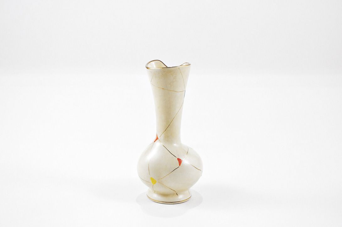 Foto Beige Vase with Golden Details h17 B5