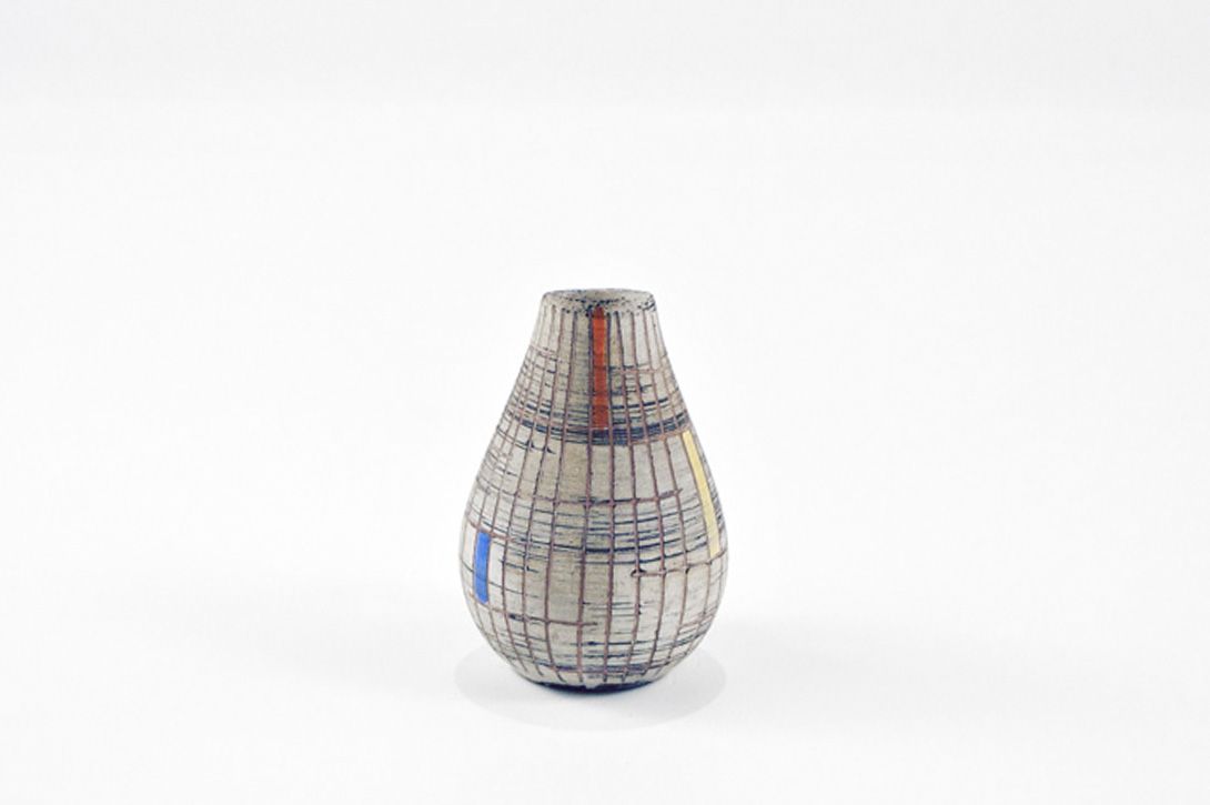 Foto Striped Jug Vase h12 A5