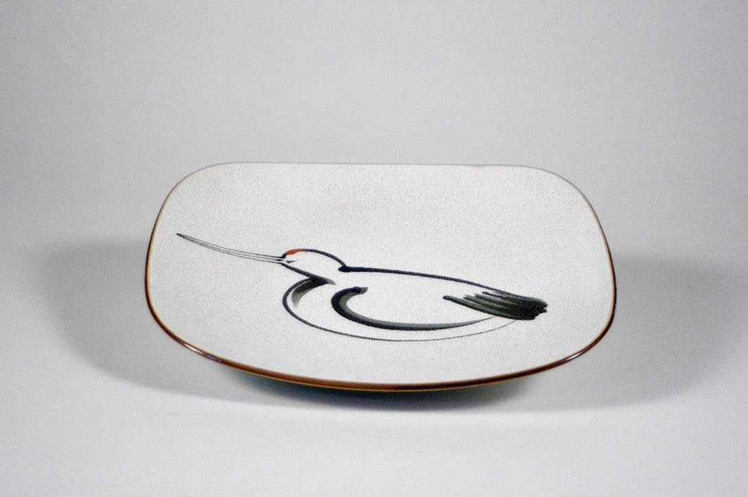 Foto Decorative White Bird Wall Plate