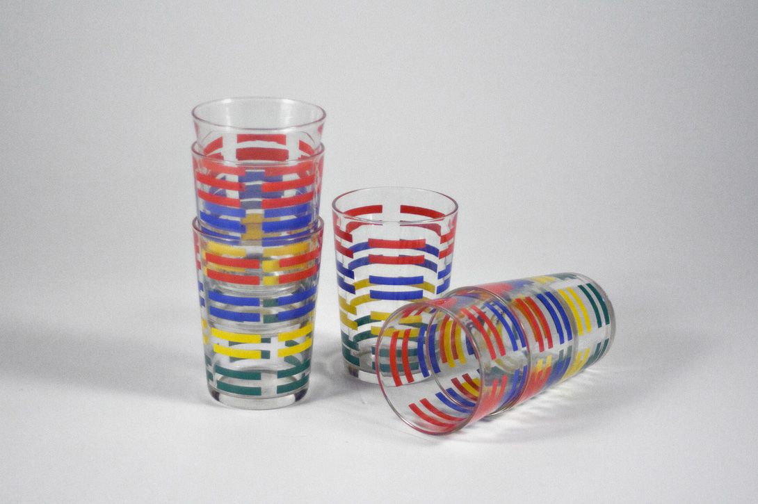 Foto Colorful Striped Glasses