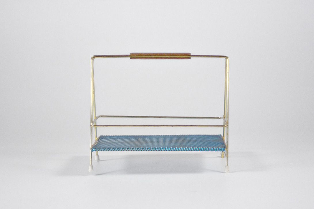 Foto Blue and Brass Serving Tray