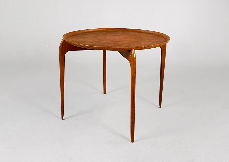 Foto Detachable Teak Tray Coffee Table Arne Jacobsen h44