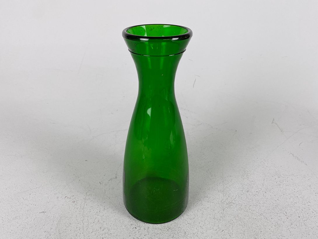 Foto Simple Transparent Green Glass Vase h27