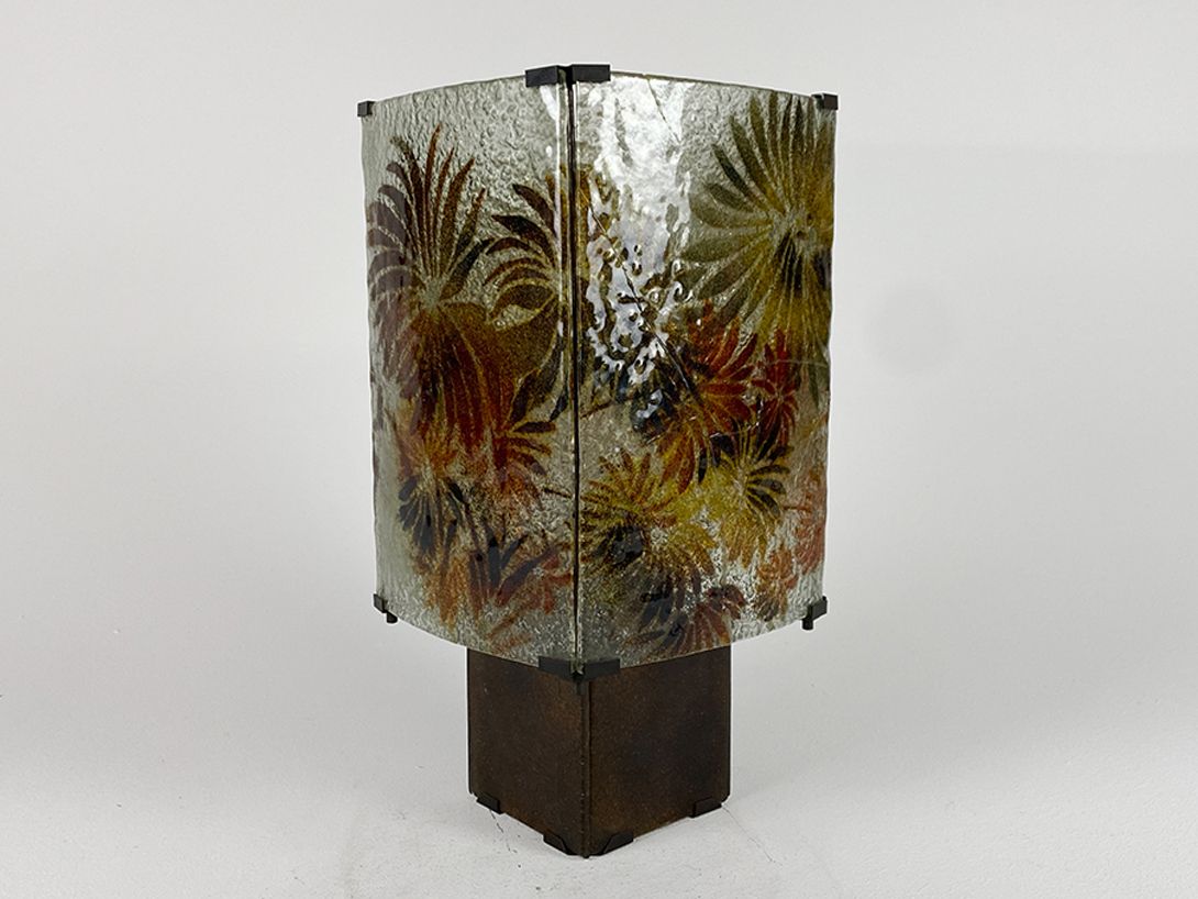 Foto Leaf Pattern Glass Lamp h42 RD4