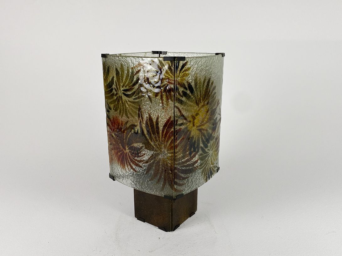 Foto Leaf Pattern Glass Lamp h42 RD4