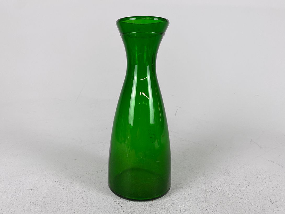 Foto Simple Transparent Green Glass Vase h27