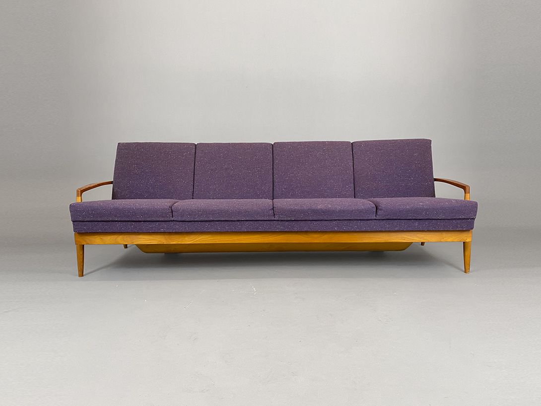 Foto Purple Midcentury Bed Sofa