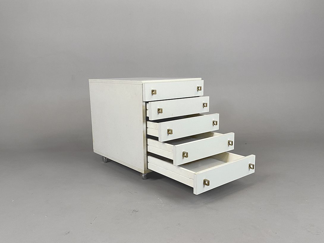 Foto White Rollable Office Drawer h56x45x63