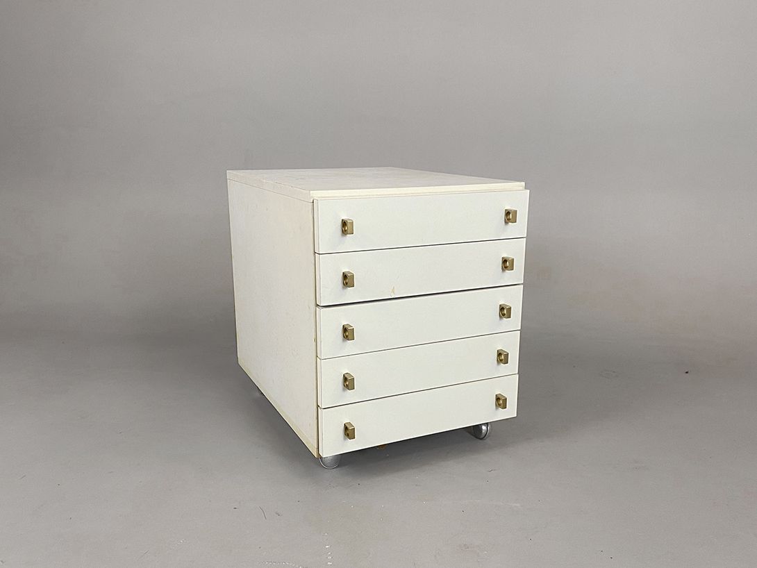 Foto White Rollable Office Drawer h56x45x63