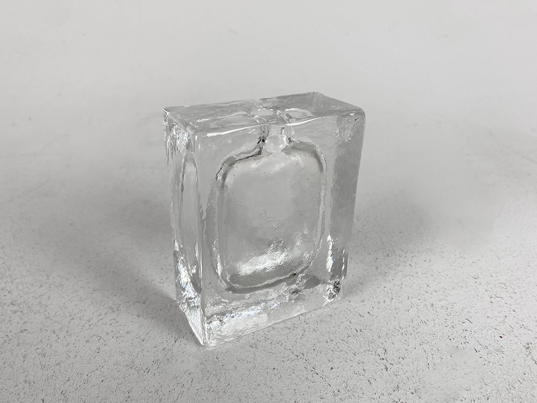 Foto Small Flat Glass Vase h10