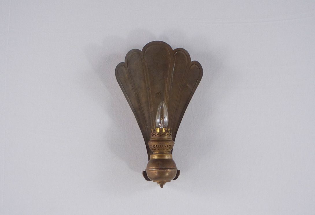 Foto Antique Brass Shell Wall Lamp
