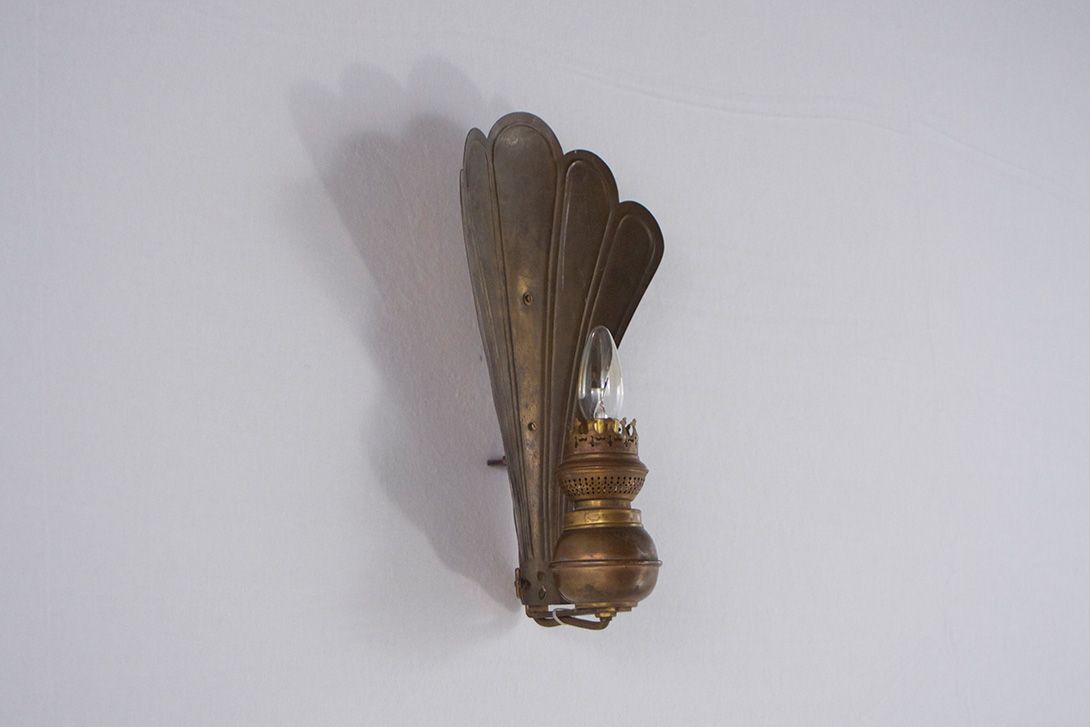 Foto Antique Brass Shell Wall Lamp