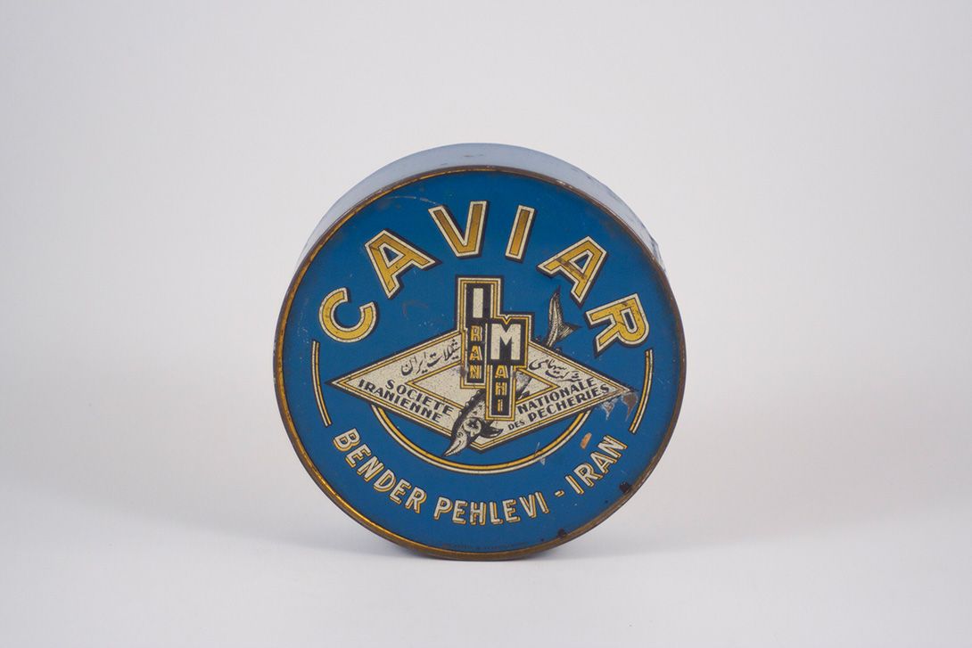 Foto Huge Antique Caviar Box Soviet Union ø16