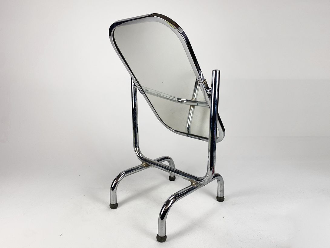 Foto Standing Mirror with Chrome Frame and Legs h74