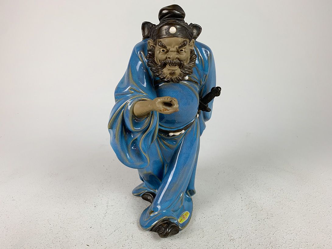 Foto Blue Chinese Sculpture Luring Man h30