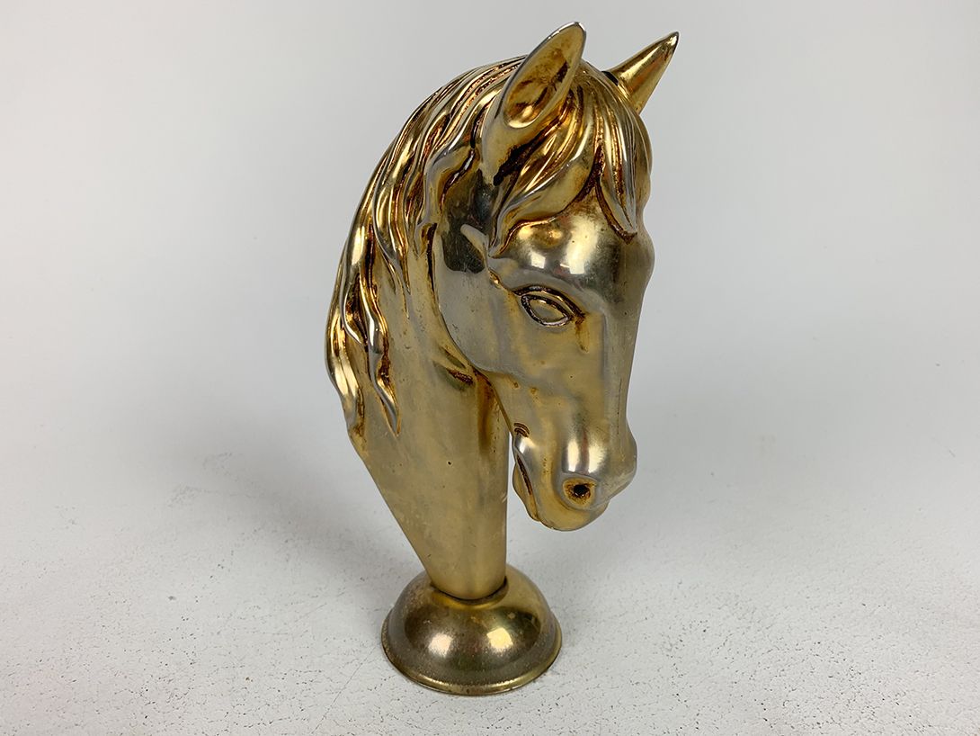 Foto Brass Horse Head Sculpture h25
