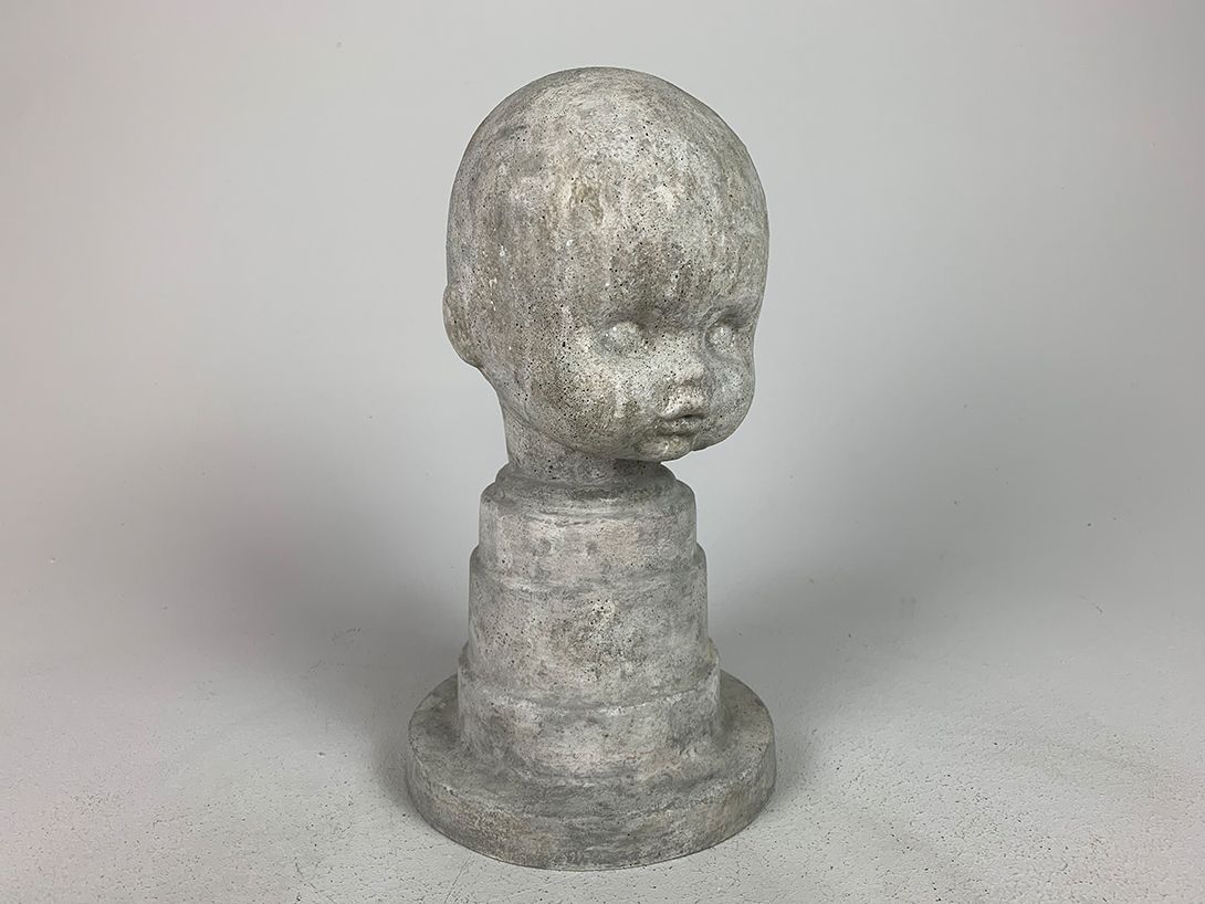 Foto Stone Look Doll&#8217;s Head Sculpture Big h33