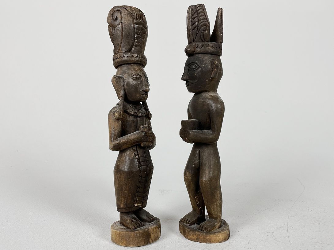 Foto Wooden Indian Couple