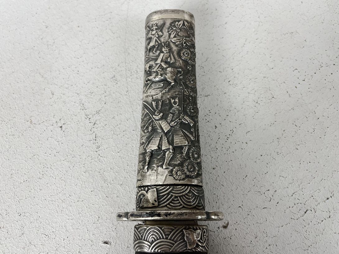 Foto Japanese Engraved Samurai Sword