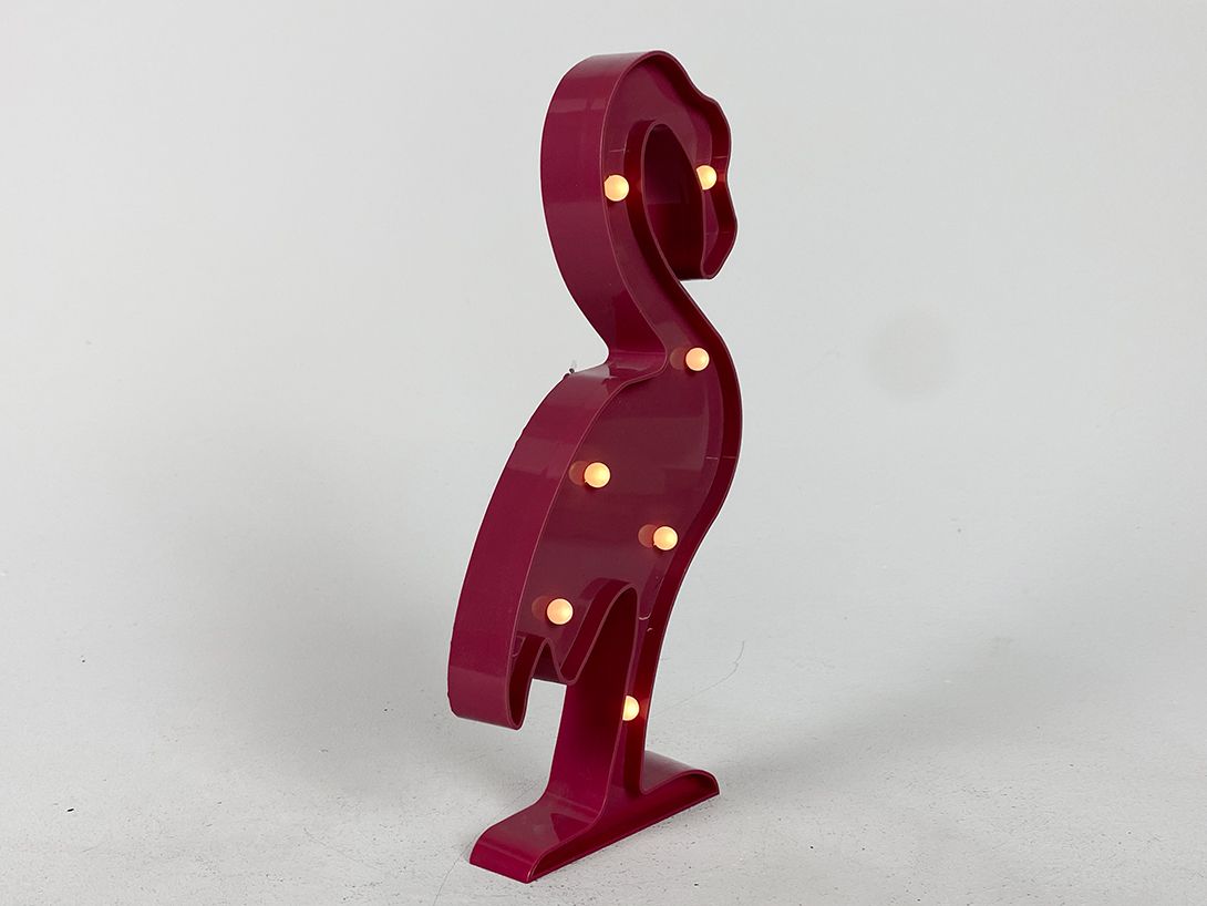 Foto Battery Operated Flamingo Lamp h30