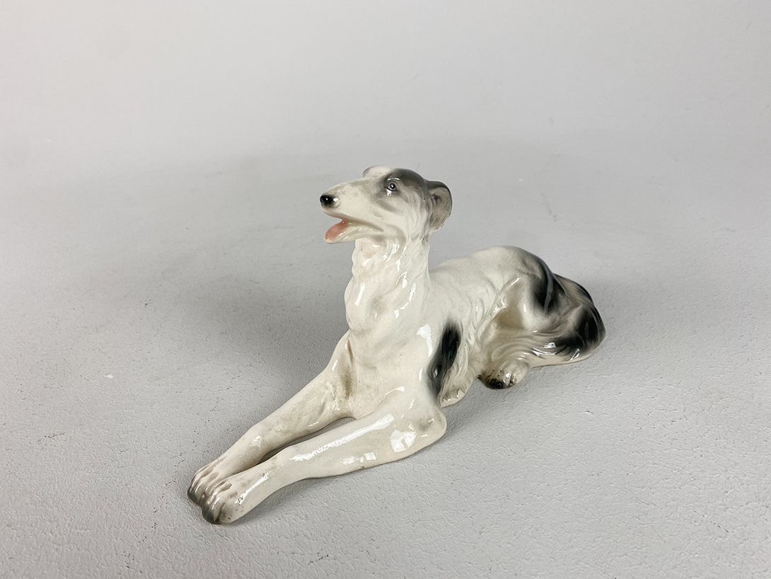 Foto Small Porcelain Dog Greyhound h13
