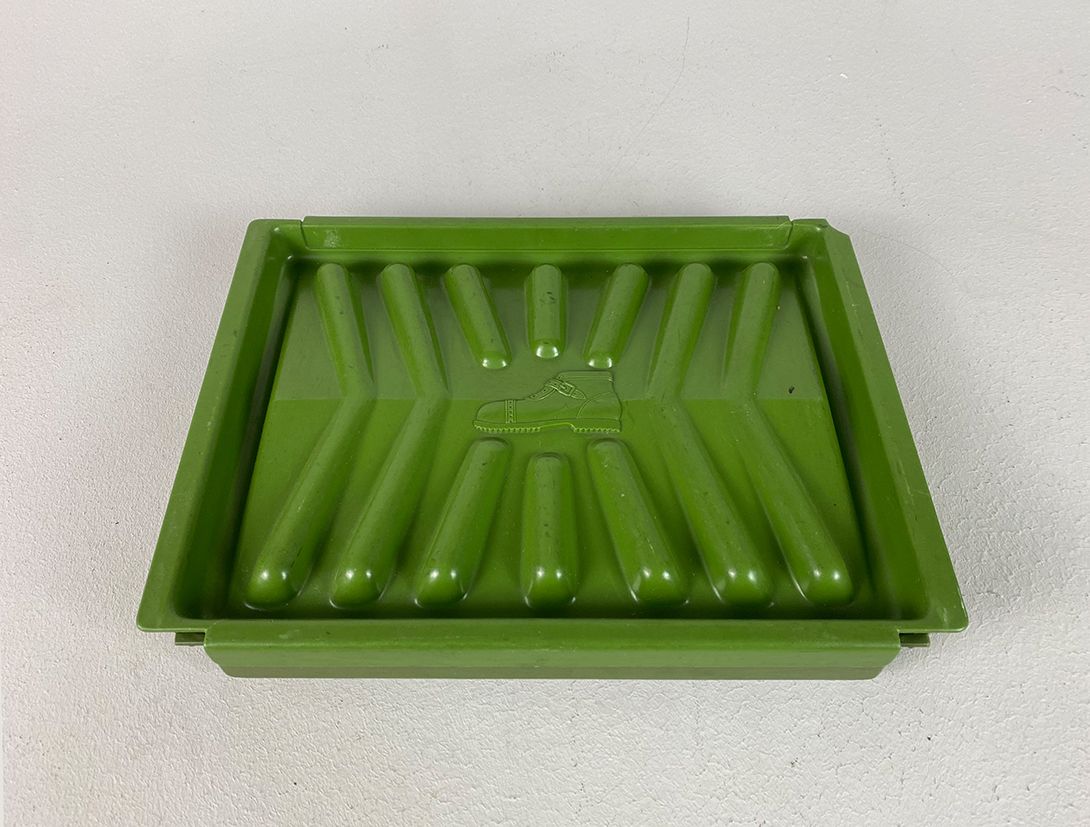 Foto Green Plastic Shoe Tray