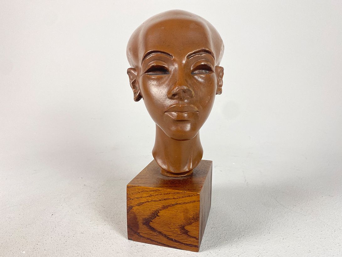 Foto Figurine Head of a Woman h28x16x13