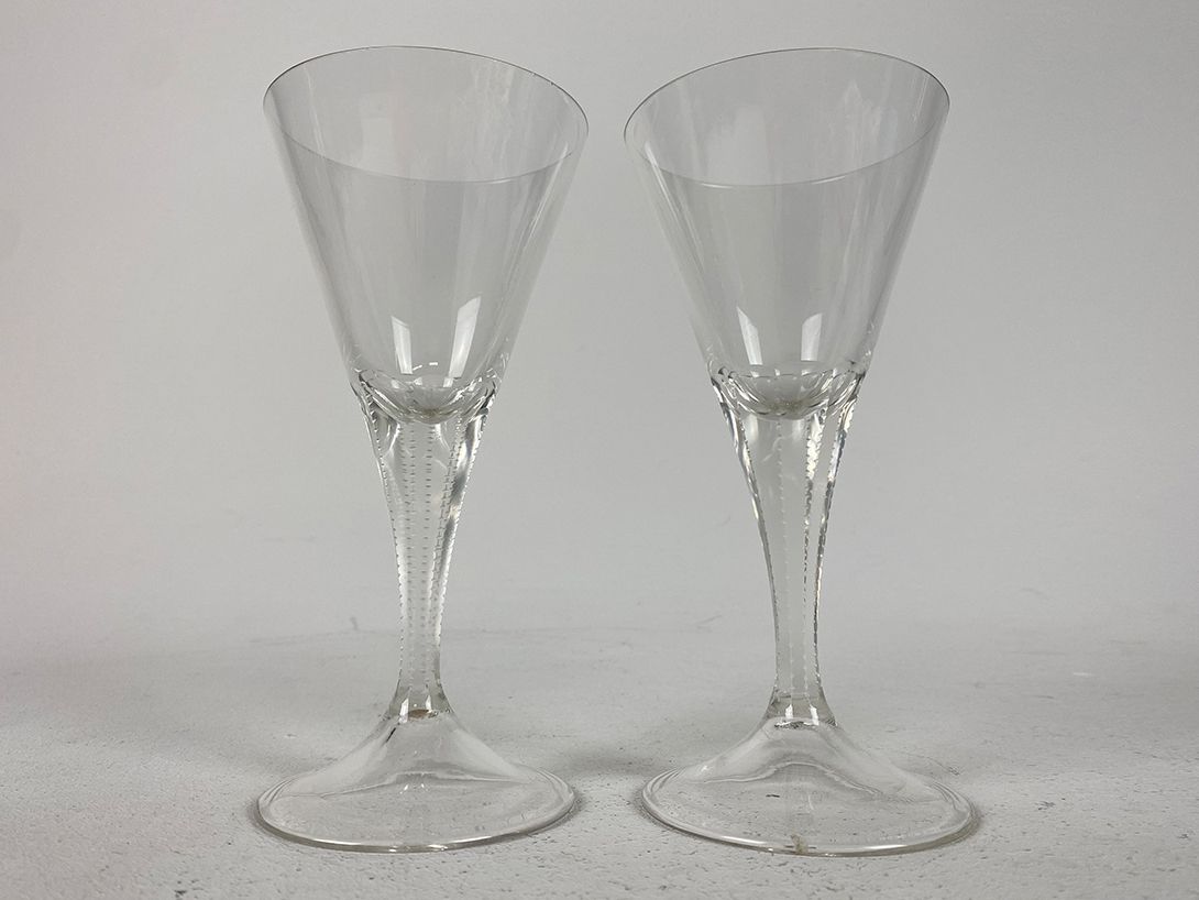 Foto Set of Two Antique Cocktail Glasses 1910 h17