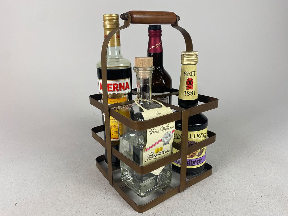 Foto Metal Bottle Basket h34