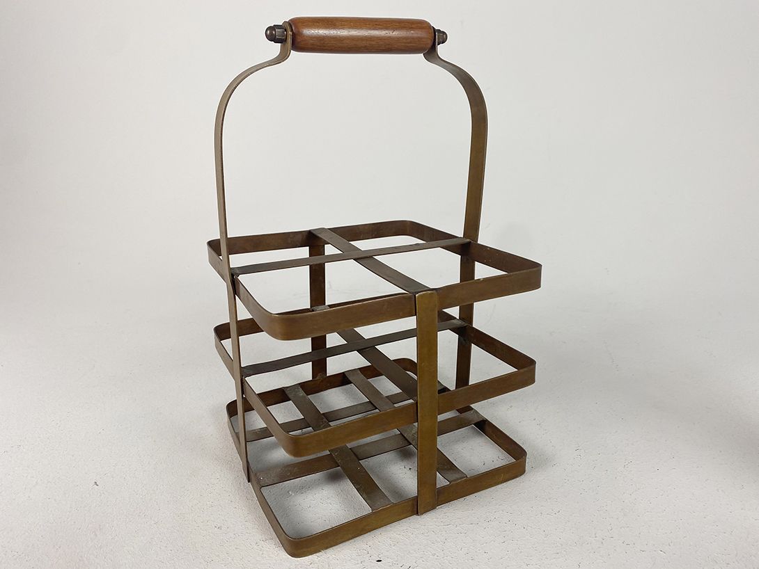 Foto Metal Bottle Basket h34