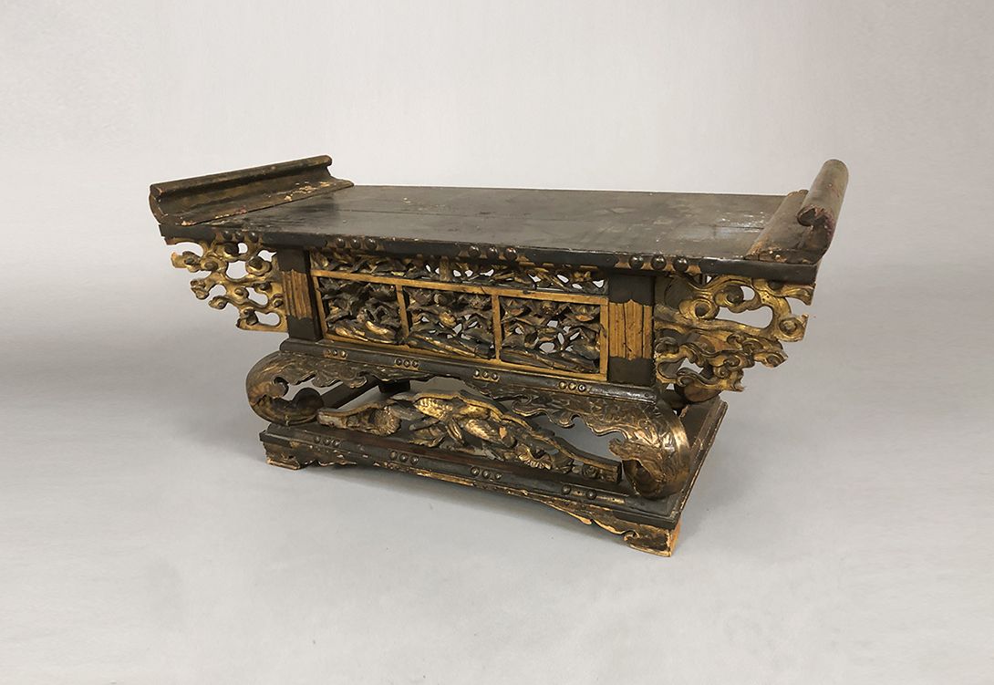 Foto Antique Chinese Bench h46