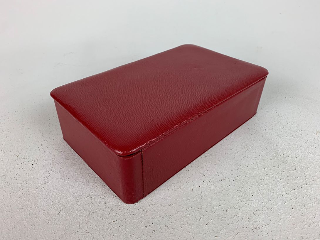 Foto Red Leather Jewelry Case 22x13cm