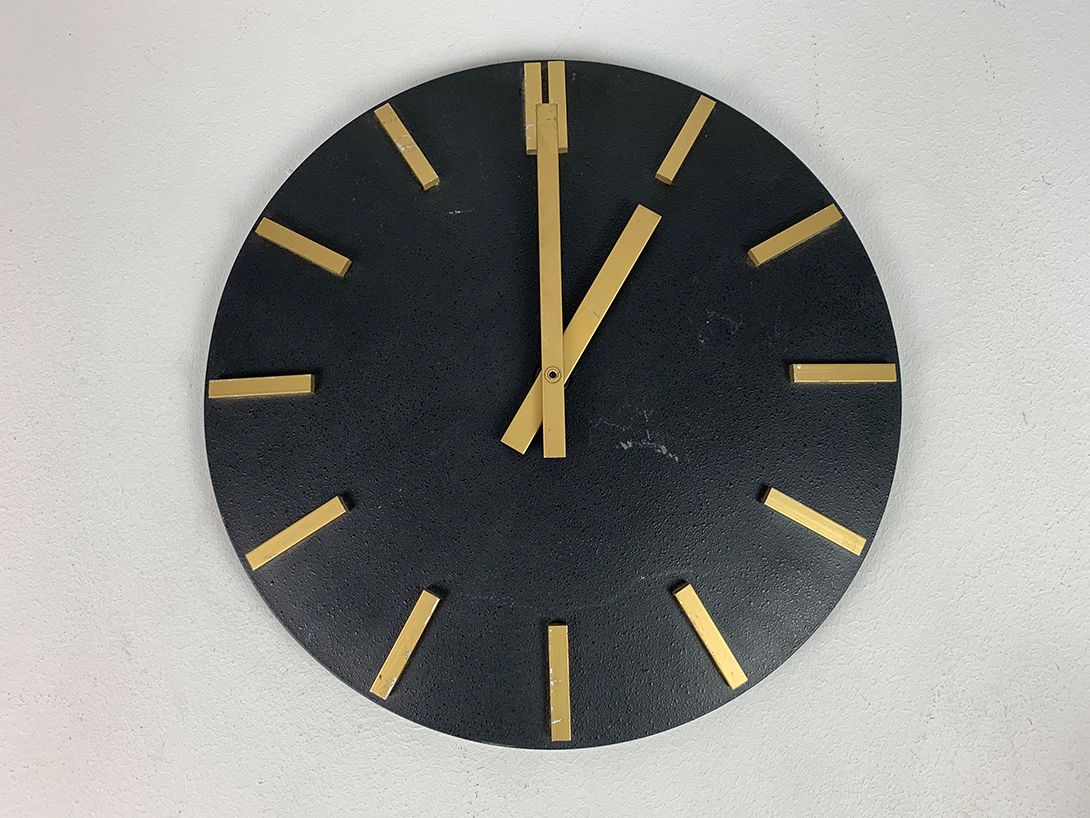 Foto Wall Clock Innen-Nebenuhr Typ INU40 DDR 1971 ø41