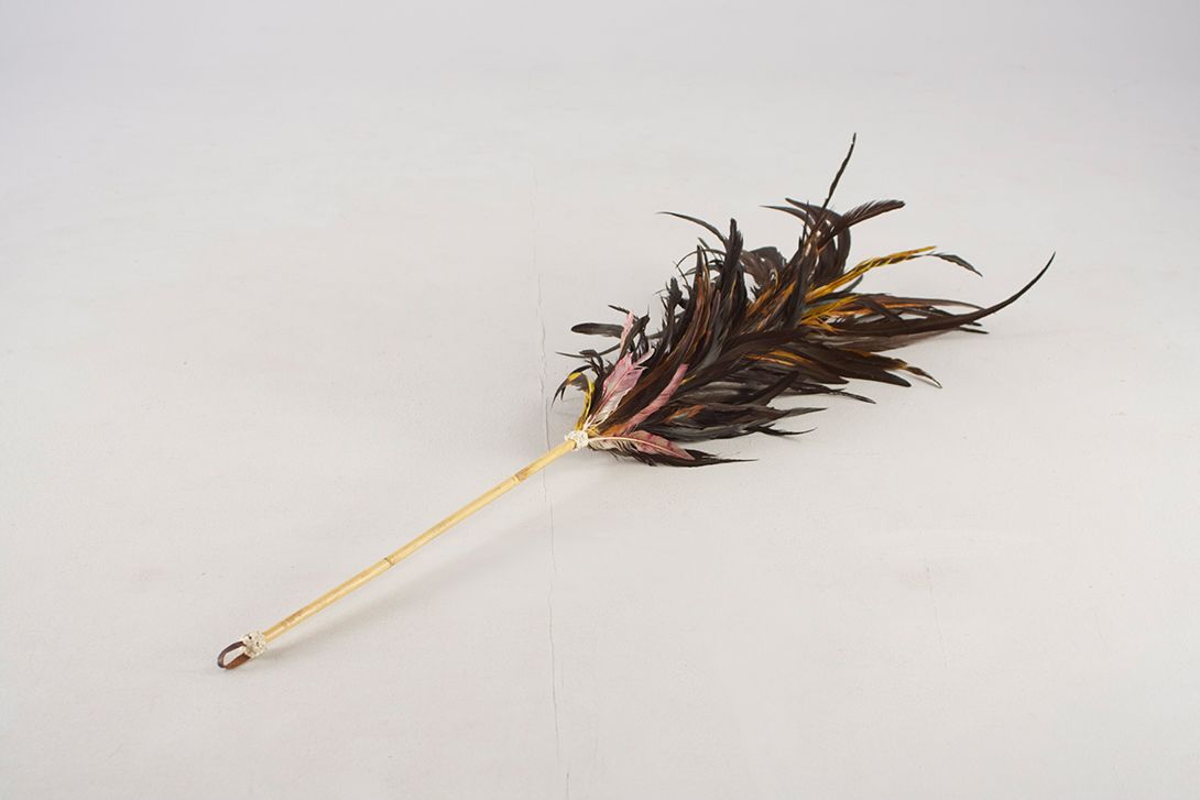 Foto Large Antique Feather Duster 120x30cm