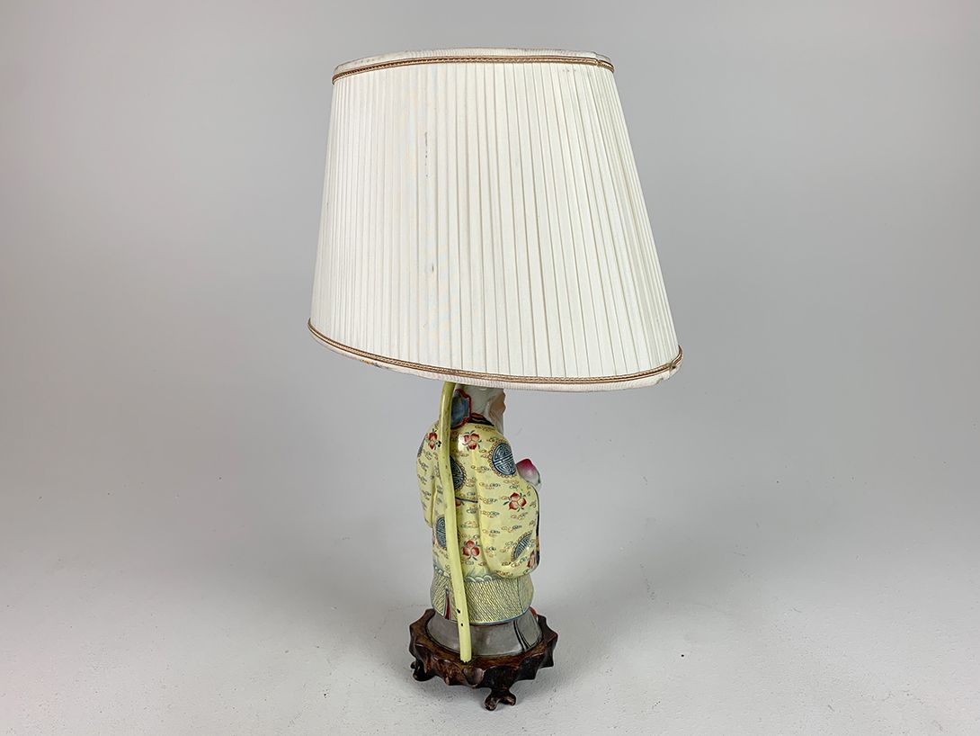 Foto Chinese Porcelain Sculpture Table Lamp h50 //