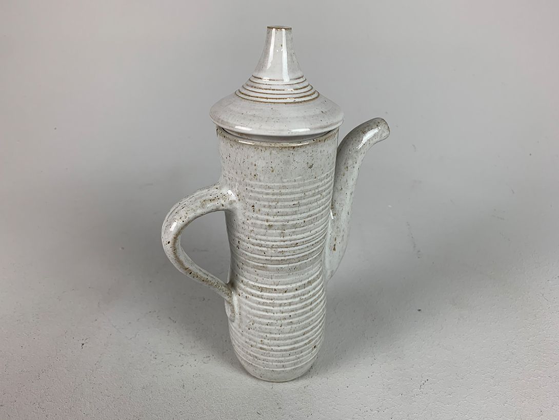 Foto Gray Stoneware Tea Can h25