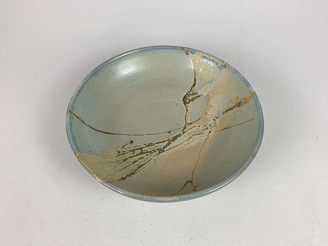 Foto Large Decorative Pastel Ceramic Lava Plate or Bowl ø33