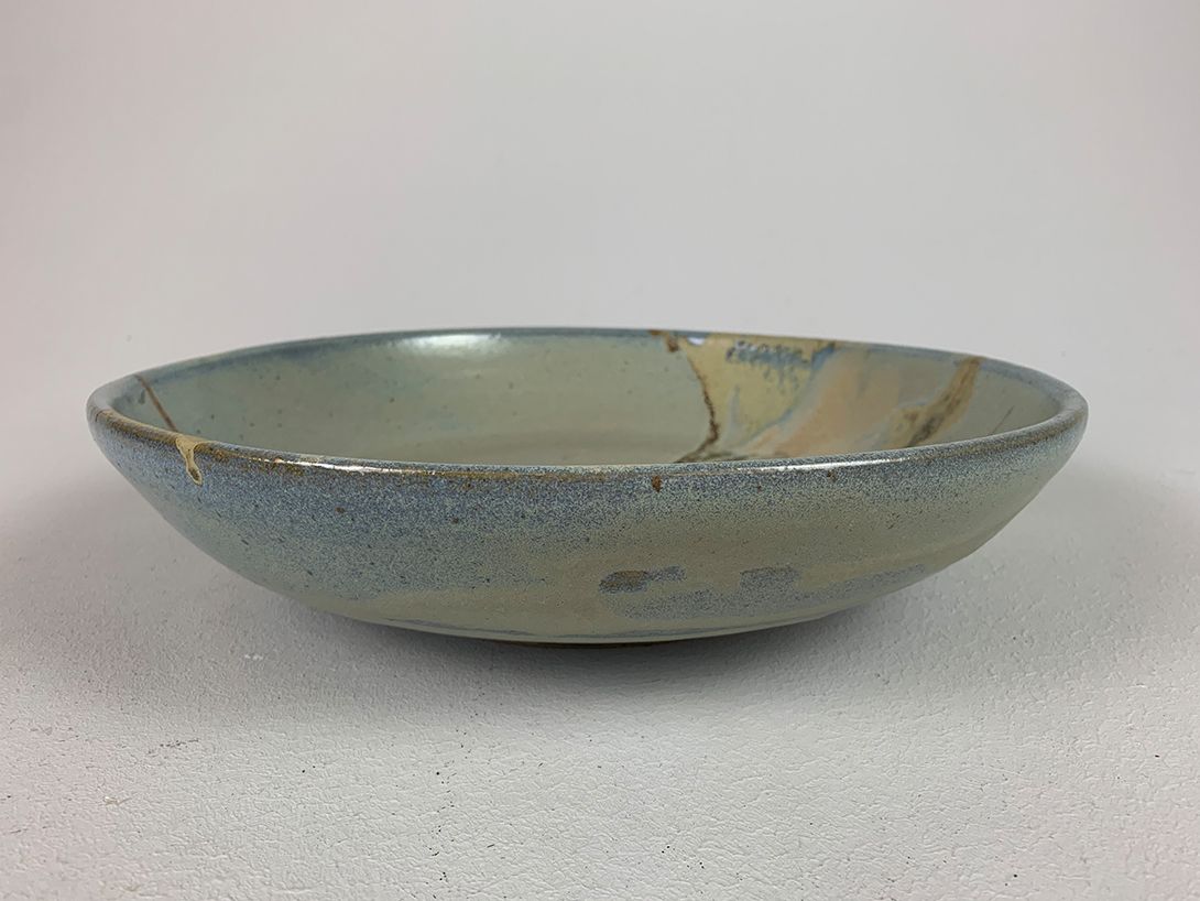 Foto Large Decorative Pastel Ceramic Lava Plate or Bowl ø33