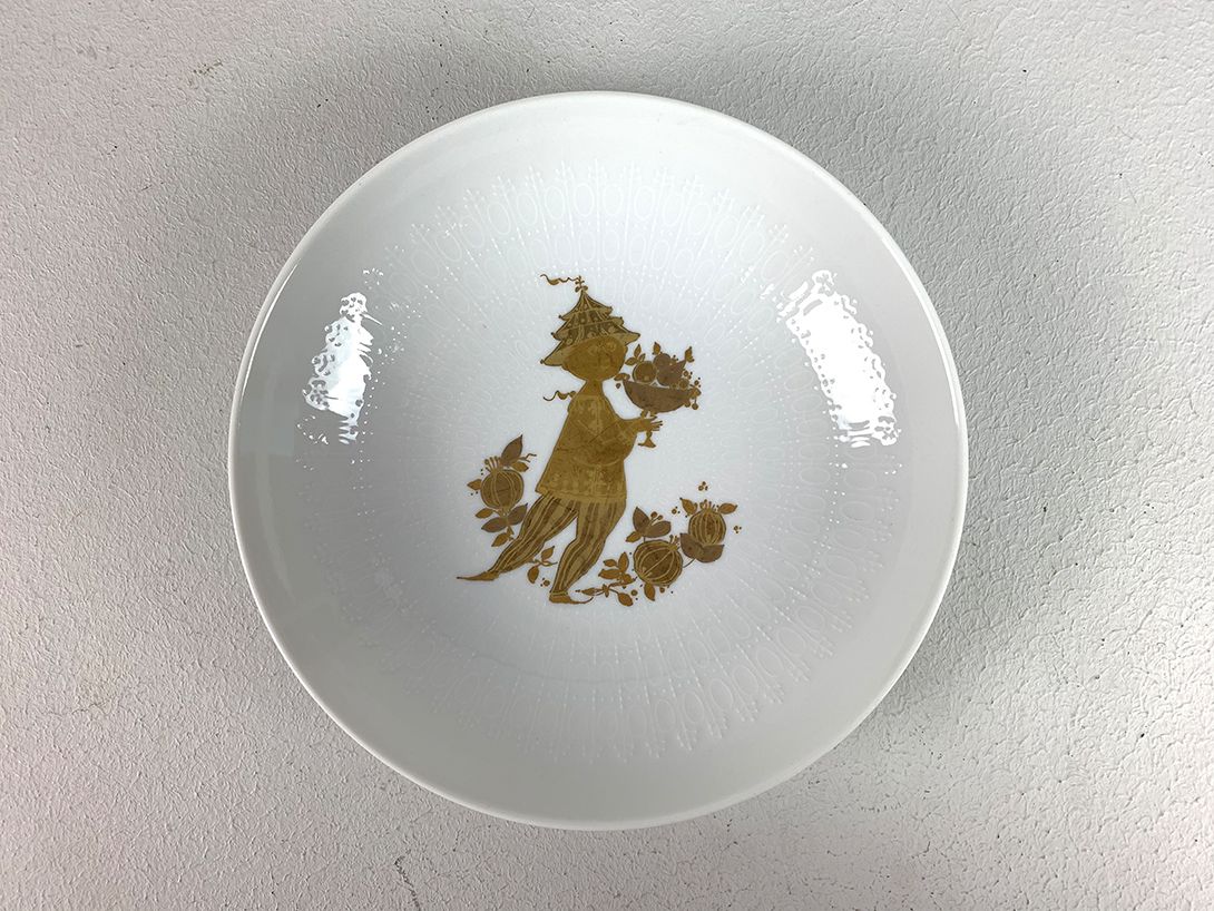 Foto Rosenthal Porcelain Bowl with Golden Boy ø19