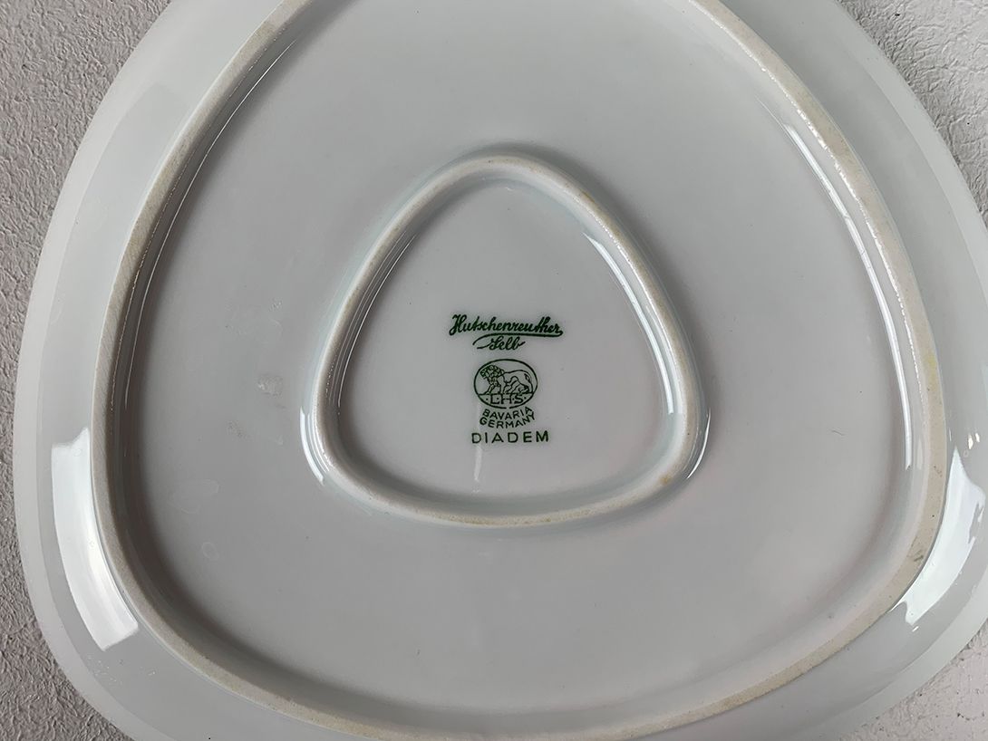 Foto 1950s Rosenthal Diadem Decorative Plate Girl in Car Wird Eingefahren ø20