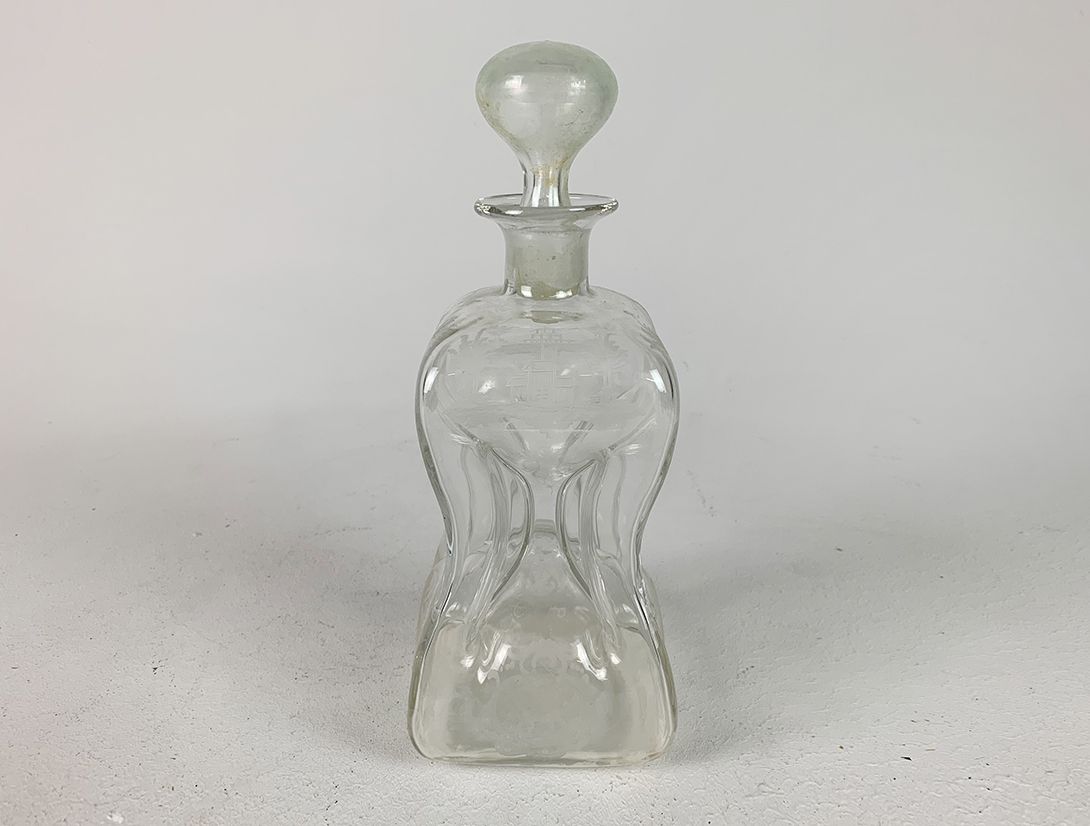 Foto Big Holmegaard Carafe with Ground-Glass Ornament h27