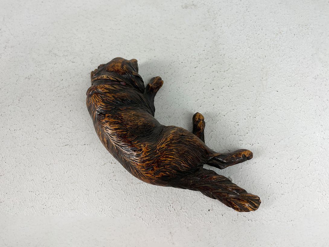 Foto Sleeping Dog, Wood Carving
