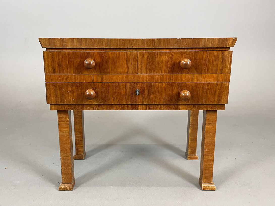 Foto Small Bedside Drawer with Glass Top h58x66x36