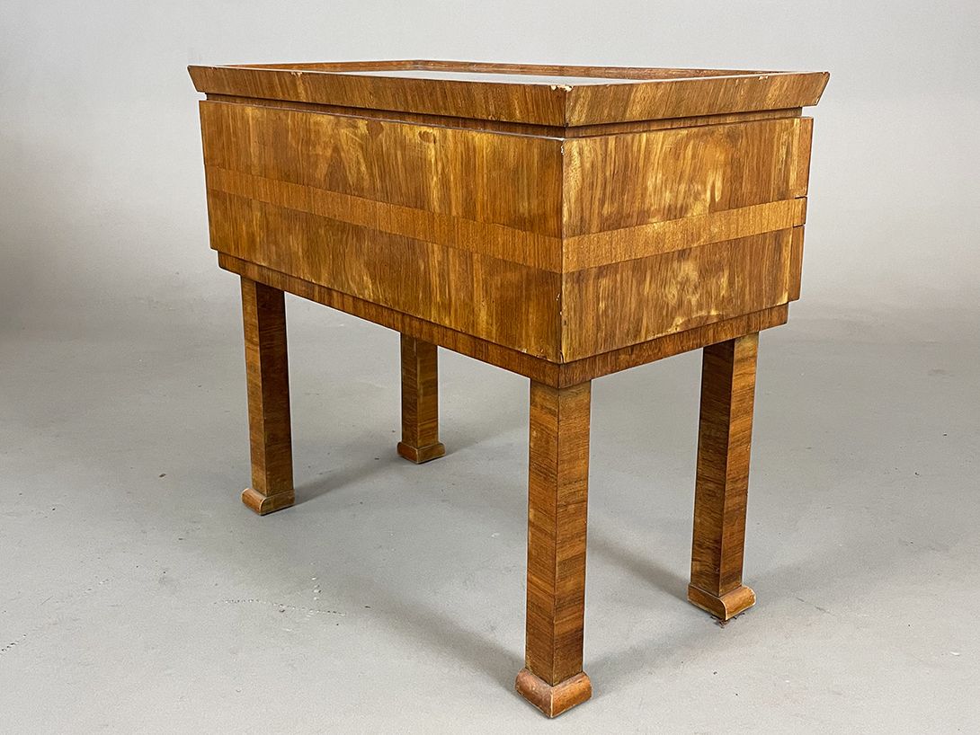 Foto Small Bedside Drawer with Glass Top h58x66x36