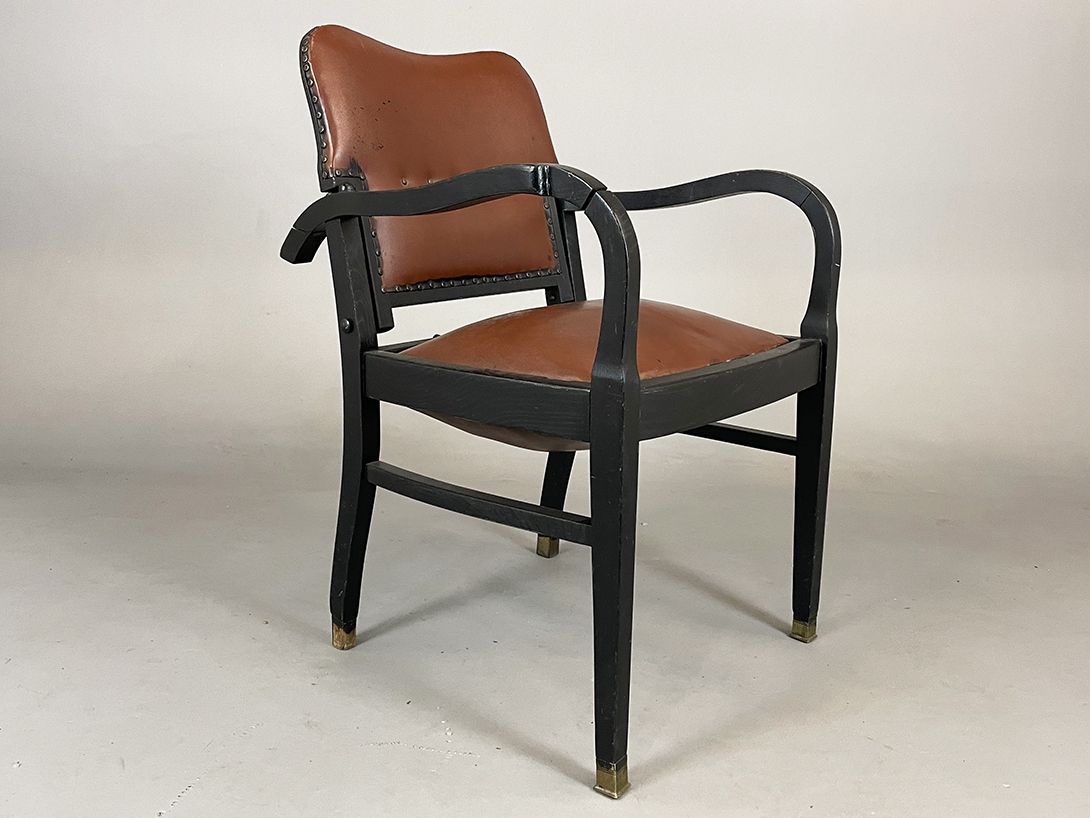 Foto Adjustable Leather Barber Chair