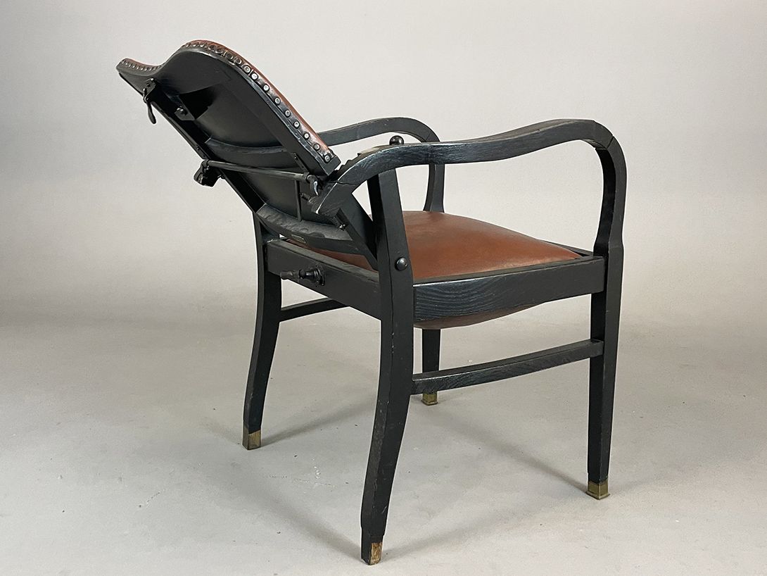 Foto Adjustable Leather Barber Chair