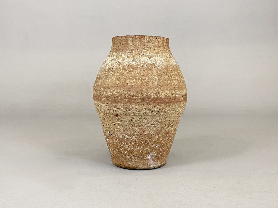 Foto Light Brown Stoneware Vase h38 D3